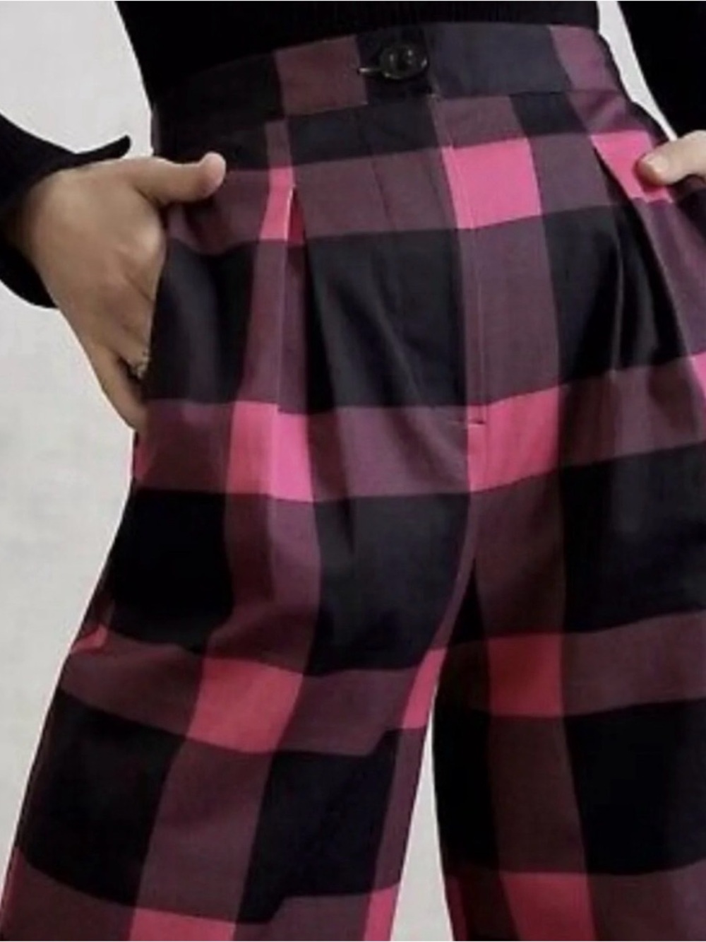 Anthropologie Porridge Cilla Plaid Cropped Pant